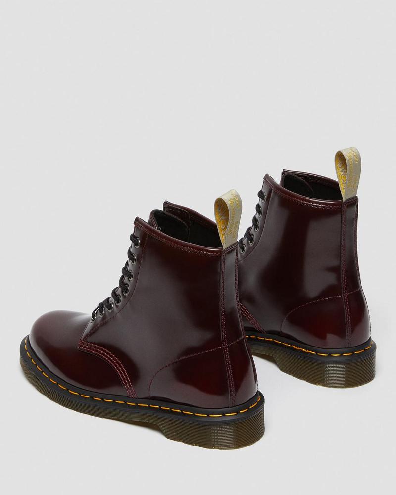 Dr Martens Vegan 1460 Snørestøvler Dame Lyserød Rød | DK 219WNB